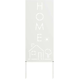 vidaXL Panel Decorativo De Jard&iacute;n Blanco 50 X 140 Cm Vidaxl