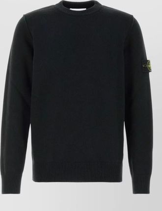 Stone Island wool regular-fit ribbed crew-neck sweater