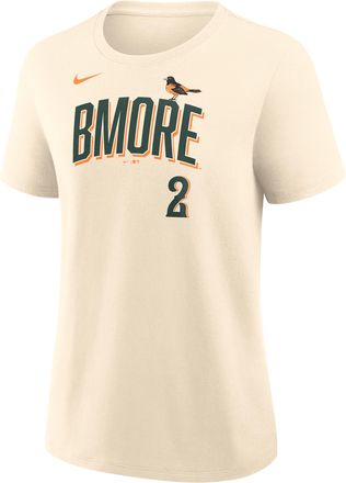 Nike Gunnar Henderson Baltimore Orioles City Connect Nike Womens MLB T-Shirt in Brown | 01K915AOL9-1YL