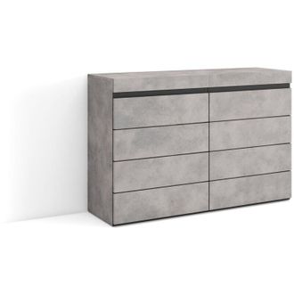 Skraut Home C&oacute;moda, Cajonera, Mueble Auxiliar, 114x75x35 Cm, Dormitorio, Habitaci&oacute;n, Con Almacenamiento, Estilo Moderno, Blanco Y Negro - Skraut Home