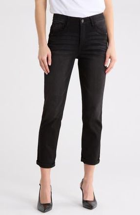 Democracy AbSolution High Waist Straight Leg Jeans in Black at Nordstrom Rack, Size 2