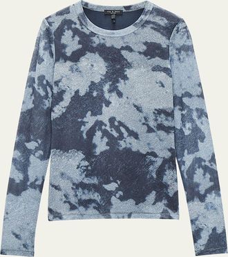 Rag & Bone Yana Printed Mesh Top