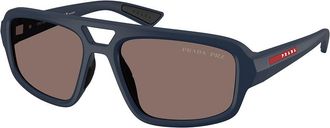Prada PS B11SU Polarized TFY05C Mens Sunglasses Blue Size 57