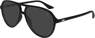 Puma PU0523S Polarized 002 Mens Sunglasses Black Size 58 - Free RX Lenses - Free RX Lenses