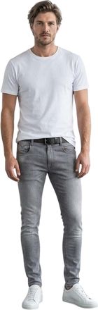 Replay Bronny katoenen jeans voor heren, in vervaagde kleur, slim fit (Grijs)