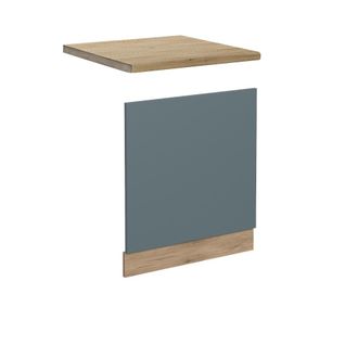 Vicco Panel Frontal R-line, Gris Azulado, 60 Cm, Et Roble Vicco