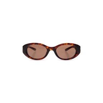 Balenciaga Ovale Zonnebril - unisex - Accessoires - Bruin - Maat: ONE Size Taf
