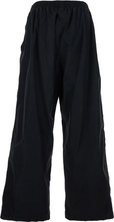 Balenciaga Mens Pants Cotton-Blend Black Trousers