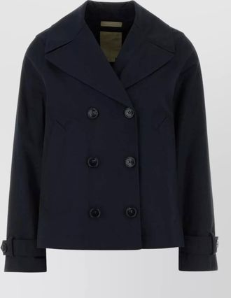 Woolrich cotton cropped trench coat