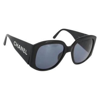 Chanel Pre-owned Accessories, female, Black, Size: ONE SIZE Pre-owned Plastic Sunglasses