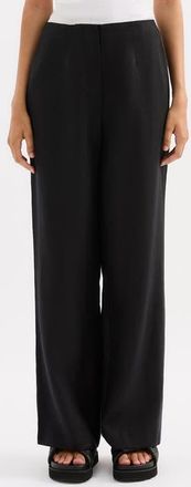 Nude Lucy Marli Linen Pant in Black at Nordstrom, Size X-Small