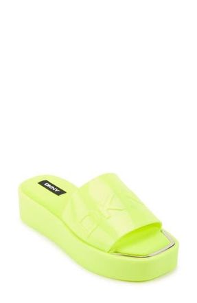DKNY Laren Platform Slide Sandal in Zest at Nordstrom Rack, Size 7