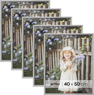Woltu Marcos De Fotos Originales De Madera Juego De 5 Marcos Para Fotos Mesa Pared Marcos Moderno De Estilo 40x50 Cm Marcos Vintage Para Gift Regalo Cumplea