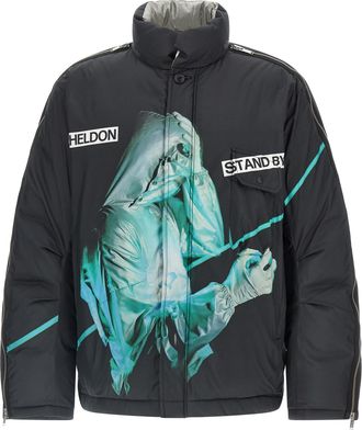 Undercover Black Polyester Shell Mens Jacket