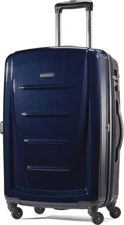 Samsonite Winfield 2 Checked-Medium 24-Inch Hardside Expandable Luggage with Spinner Wheels in Navy at Nordstrom