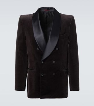Brunello Cucinelli Cotton velvet tuxedo jacket