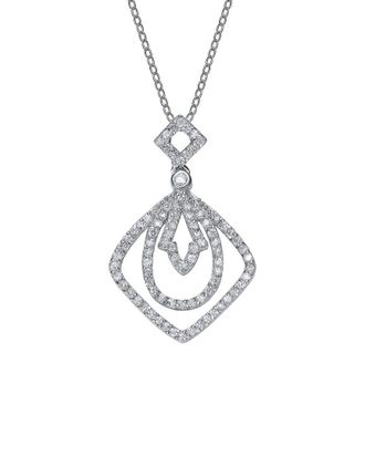 Genevive Silver Cz Pendant