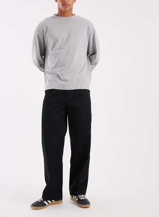 Levi's Workwear chino ampi a pieghe neri-Nero