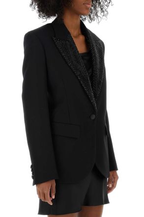 Stella McCartney Embellished Wool Blazer - Black
