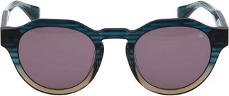 Scotch & Soda 8025 601 Mens Sunglasses Blue Size 49