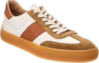 Tod's Tods Allacc Bass Casual Leather & Suede Sneaker