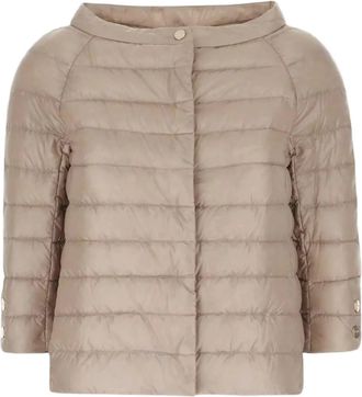 Herno Neutral Piumino Quilted Boxy Polyamide Jacket