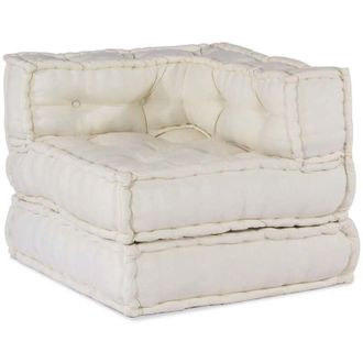 vidaXL Sof&aacute; Modular Crema 70x70x54 Tela Vidaxl