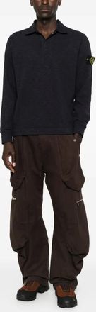 Stone Island Polo con applicazione - Blu