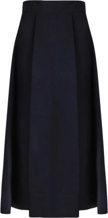 P.A.R.O.S.H. P.a.r.o.s.h., Rokken, Dames, Blauw, S, Blauwe Midi Rok Elastische Tailleband