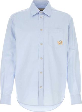 Valentino Garavani Camicia Popeline - - Shirts - Uomo - Blu - XL