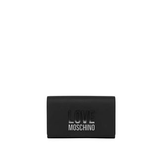 Love Moschino Clutch con logo sfumato - - Bags - Donna - Nero - ONE SIZE