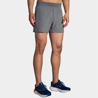 Brooks Sherpa 5 Shorts In Heather Charcoal