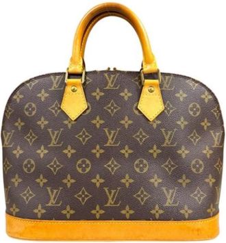 Louis Vuitton Tweedehands Canvas Louis Vuitton tassen - Dames - Vintage Handtas - Bruin - ONE Size - Vintage