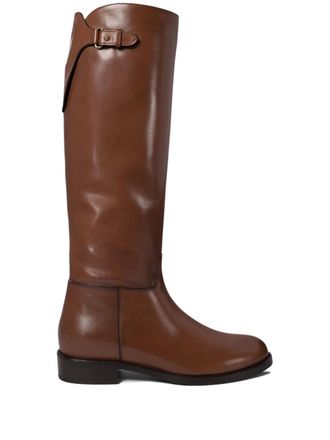 Maretto buckle-fastening zipped boots - Brown