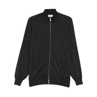 Brunello Cucinelli Cardigan in Maglia con Zip - - Knitwear - Uomo - Grigio - L