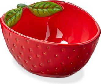 Tag Strawberry Snack Bowl Red Multi Earthenware Summer at Nordstrom