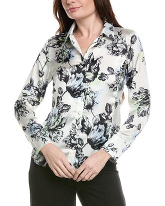 Alberta Ferretti Philosophy Slim Button Blouse