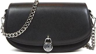 Michael Kors Womens Crossbody Bag Black Leather Crossbody-bags