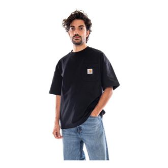 Carhartt Work in Progress T-Shirt S/S Work Pocket - - Tops - Uomo - Nero - M