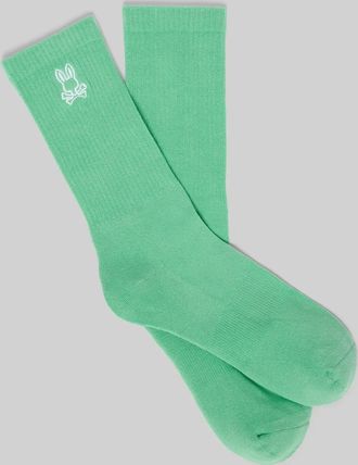 Psycho Bunny Mens New Classic Sport Sock 324 LIGHT GRASS GREEN / O/S