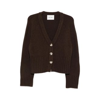 Soft Goat Truien & Vesten, Dames, Bruin, XS, Wol, V-hals Vest