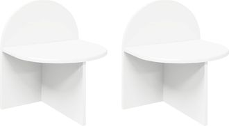 vidaXL Mesita De Noche 2 Uds. 40 X 35,5 X 45,5 Cm Madera De Ingenier&iacute;a Vidaxl