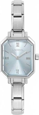 Nomination Womens Rectangle Paris Watch In Silver/ Light Blue