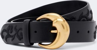 Etro Embroidered leather belt