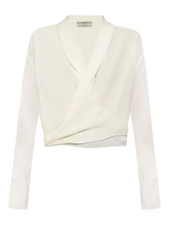 AllSaints Cardigan a portafoglio in lana - Toni neutri
