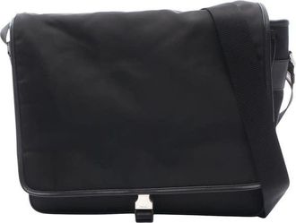 Prada Pre-owned Prada Saffiano Trimmed Tessuto Buckle Messenger Bag Unisex JYND6103KR04R0UZ