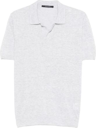 Tagliatore Keith Knit Polo - Heren - Polos - Grijs - L - Katoen - Tops