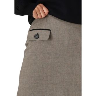 Y.A.S Y.a.s, Rokken, Dames, Grijs, XS, Polyester, Yasavana HMW Skirt S