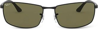 Ray-Ban Zonnebril met rechthoekig montuur - Zwart