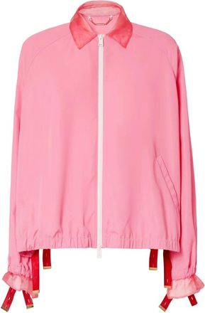 Fendi Blouson - Dames - Zomerjassen - Roze - S - Organza - Jassen